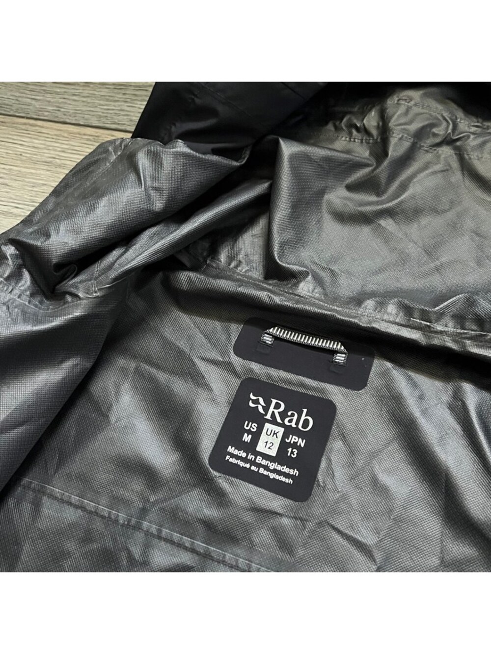 Rab Women's M Rain Coat Waterproof Hooded Downpour Eco Jacket Black - Picture 9 of 13